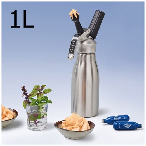 Кулинарный сифон для сливок (кремер) Kayser WHIPcreamer INOX 1л