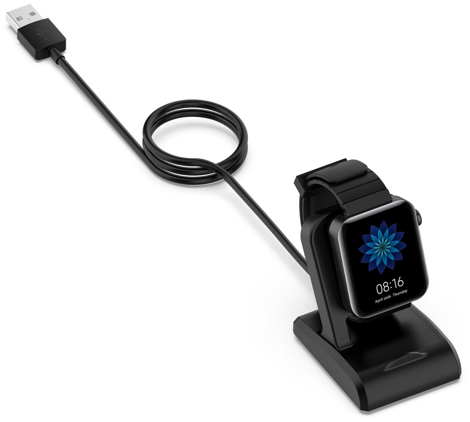 USB-зарядное устройство кабель док-станция магнитная база MyPads для умныхарт-часов Xiaomi Mi Watch / Mi Watch Privilege Edition