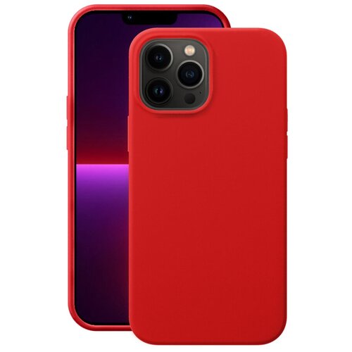 Чехол Deppa Liquid Silicone Pro для Apple iPhone 13 Pro, красный