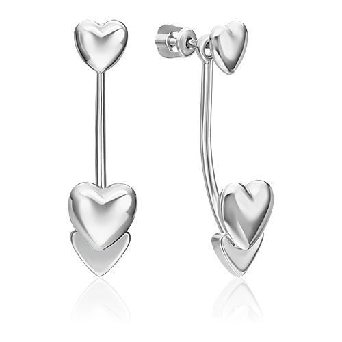 Серьги PLATINA из серебра 925 пробы