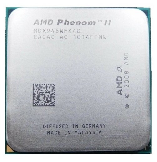 Процессор AMD Phenom II X4 Deneb 945 AM3,  4 x 3000 МГц, OEM