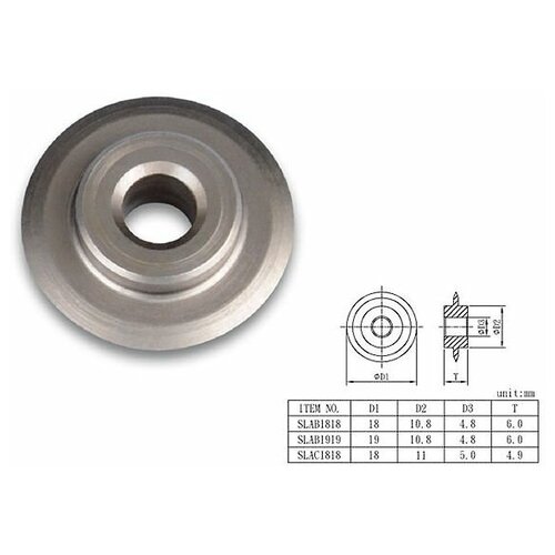 Режущий эл-т 18мм для трубореза SEAC0828 TOPTUL SLAB1818 2130₽