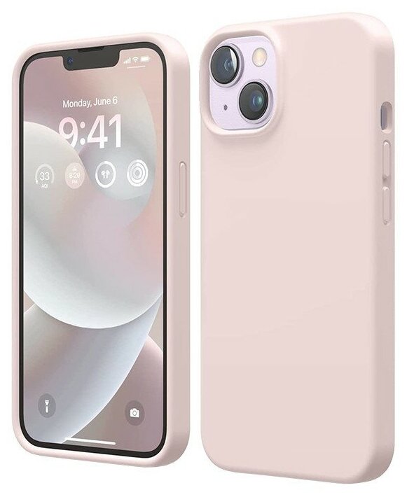 Чехол Elago Soft Silicone для iPhone 14, розовый