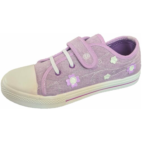 фото Кеды для девочки антилопа, сиреневый, арт 34732-3470, размер 36 нет бренда