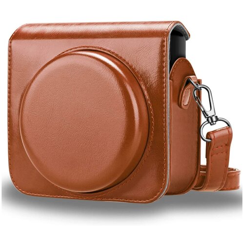фото Защитный чехол-сумка-футляр mypads tc143-381 для фотоаппарата fujifilm instax sq 6 противоударный усиленный легкий коричневый