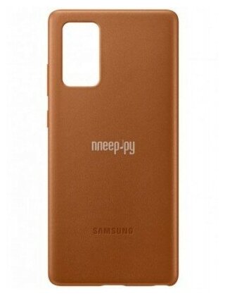 Чехол (клип-кейс) SAMSUNG Leather Cover, для Samsung Galaxy Note 20, коричневый [ef-vn980laegru] - фото №3