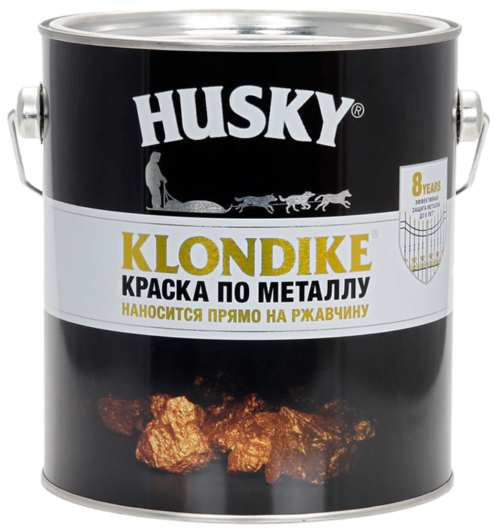 Краска алкидная (А) HUSKY Klondike по металлу молотковая