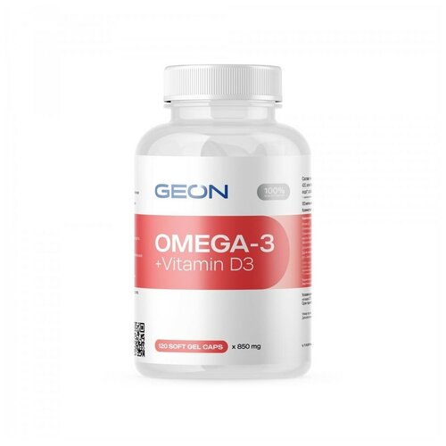 Geon Omega-3+Vitamin D3 (120 softgels)