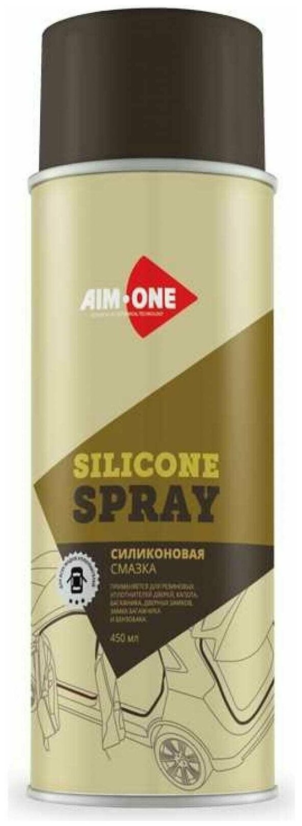 Смазка силиконовая Silicone spray 450мл аэрозоль AIM-ONE арт. AD-200