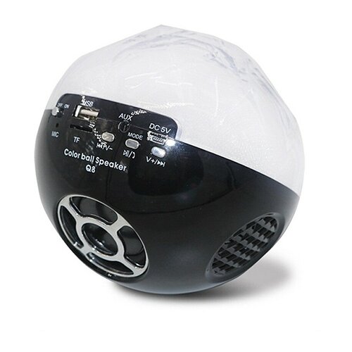 Цветомузыкальная колонка Bluetooth и MP3 плеер серебро 227800₽