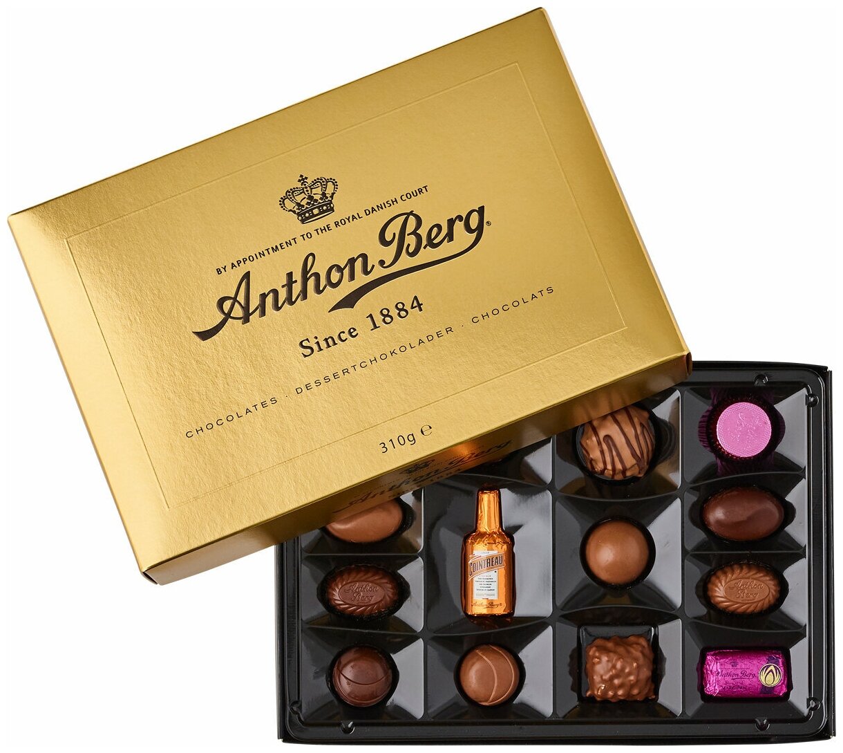 Ассорти Шоколадных конфет Anthon Berg Luxury Gold 310г - фотография № 1