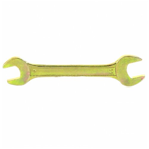 Ключ рожковый Сибртех 19 х 22 мм, желтый цинк 14311