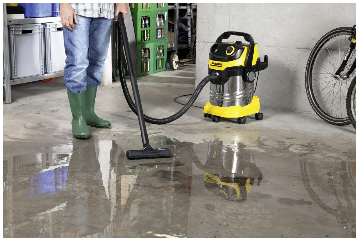 Строительный пылесос Karcher WD 5 S V-25/5/22 желтый (1.628-350.0) - фото №7