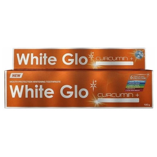 Зубная паста White Glo отбеливающая с куркумином 100мл. W8182-НТМ зубная паста white glo отбеливающая с куркумином 100мл w8182 нтм