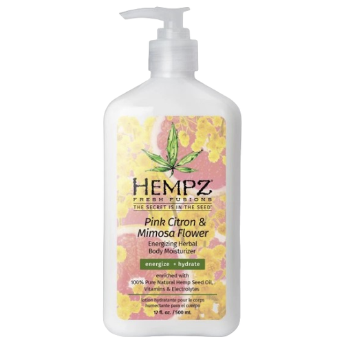 Hempz Herbal Body Moisturizer - Хэмпз Молочко для тела увлажняющее Розовый Лимон и Мимоза, 500 мл -