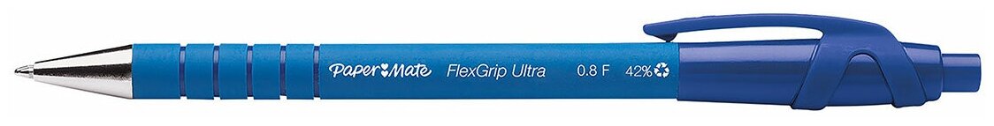 Шариковая ручка автоматическая Paper Mate FLEXGRIP ultra синий 1 мм PM-S0300535 PM-S0300535 - фото №1