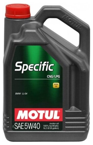 Моторное масло Motul Specific CNG/LPG SAE 5W-40 синтетическое 5 л