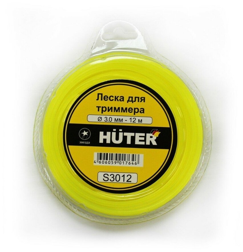 Леска Huter S30 звезда 3 мм