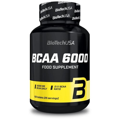 Аминокислота BioTechUSA BCAA 6000, нейтральный аминокислота optimum system bcaa 1000 нейтральный