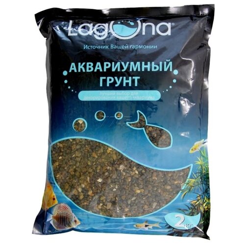 Грунт Laguna AQUA 20205A/73954049, 3-5 мм, 2 кг галька речная фракция 70 100мм 10кг