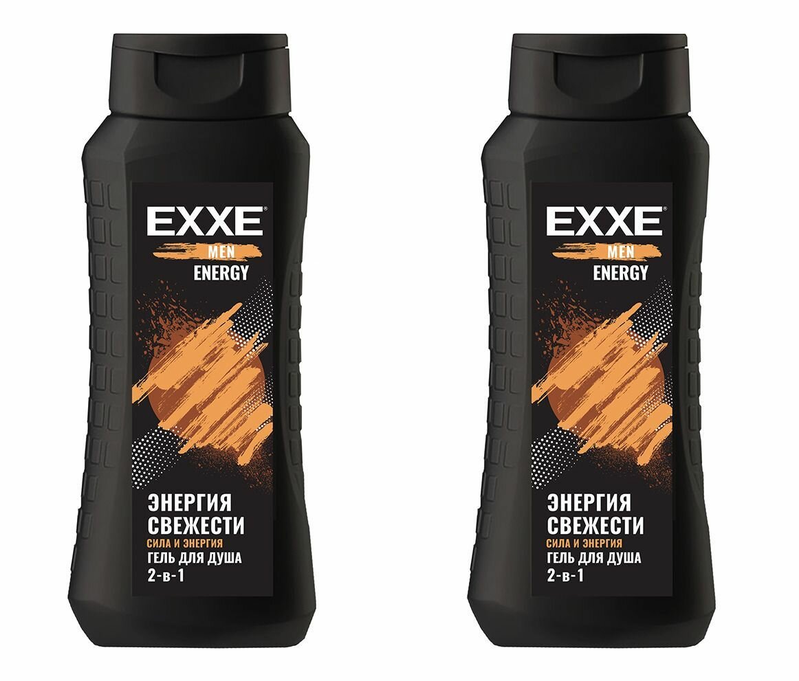 EXXE Гель для душа 2-в-1 Men Energy, Энергия свежести, 400 мл, 2 шт