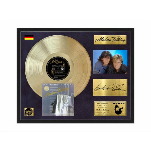 Золотой диск Modern Talking 1st album с автографами Томаса Андерса и Дитера Болена 82 modern talking the 1st album