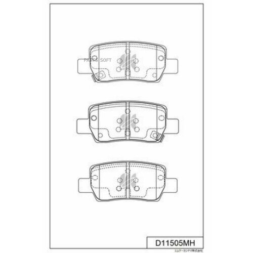 KASHIYAMA D11505MH Disk Brake Pads 2830₽