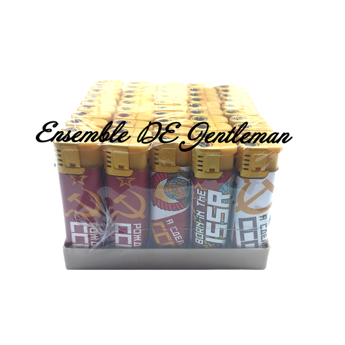 Зажигалки ONEY J-06 в плёнке СССР мини-jet пламя многоразовые 50шт 1600₽