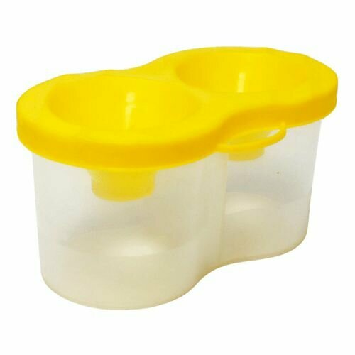 Стакан непроливайка 3 штуки двойной с крышкой и держателем для кистей 324₽