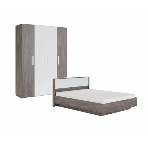 КБ Кровать Лира Люкс 1,6+ Шкаф 4 дверный анкор