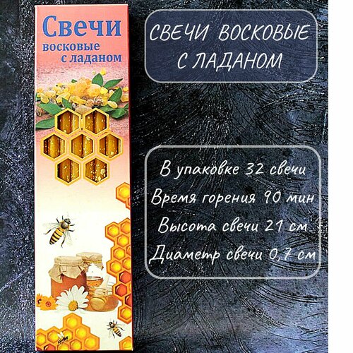 Свечи восковые церковные с ладаном. Свечи 100% воск