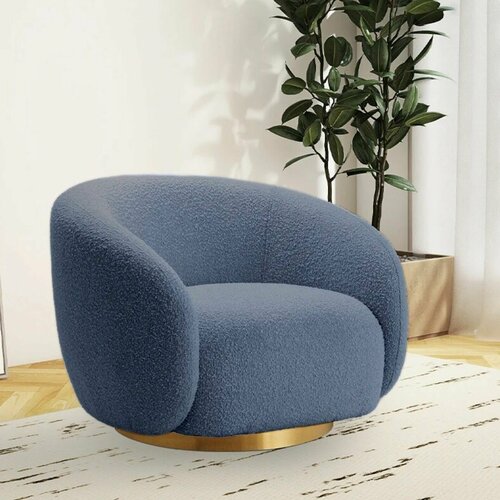 Кресло брайс дизайнерское поворотное кресло для офиса кресло в гостиную кресло для дома 78x75x70 см Букле BedPoint 75000₽