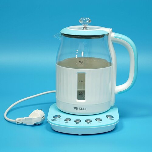 Чайник электрический 17 л Kelli Бело-голубой 2200 Вт 289300₽