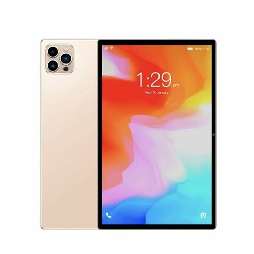 Золотой - Планшет GT40 Ultra 16512 ГБ 101 дюйм Android 13 клавиатура и чехол 795000₽