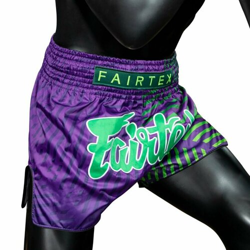 Трусы боксерские Fairtex, размер L, фиолетовый, черный