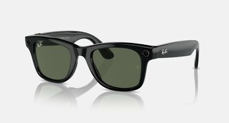Камера очки Ray-Ban Meta Smart Glasses Wayfarer Shiny Black Green