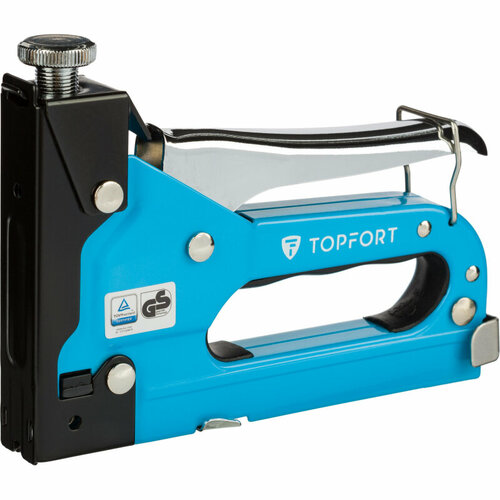Степлер цельнометаллический TOPFORT с регулировкой силы удара по металлу 1704759 928₽