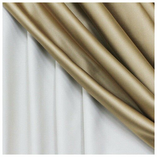 Штора портьерная на шт ленте amore mio димаут 160х260см шампань арт93262 7008₽