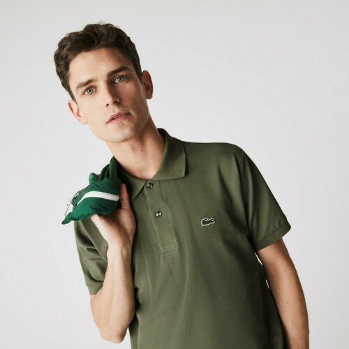 Поло LACOSTE, размер T4, хаки поло lacoste размер t4 желтый