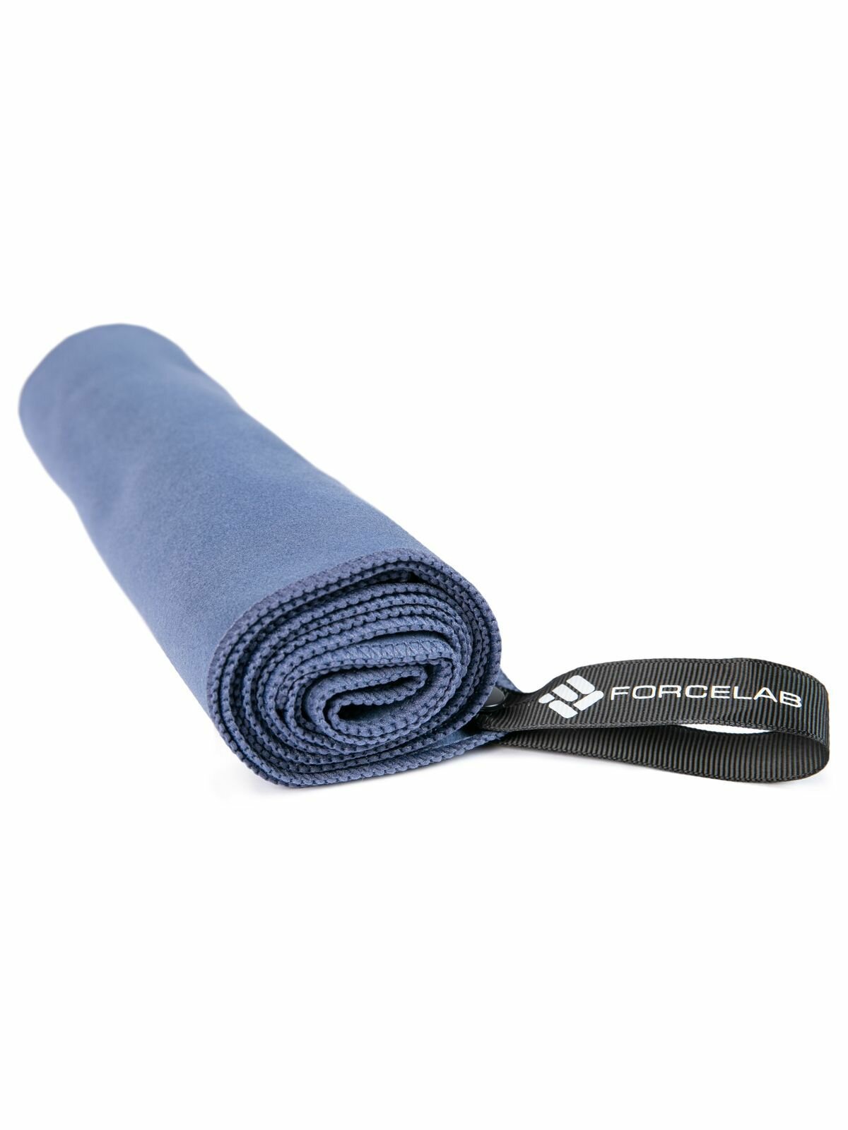 Полотенце FORCELAB маленькое спортивное быстросохнущее мягкое из микрофибры для бассейна, тренировок, фитнеса, спорта, для рук размер 40х80, темно-синее