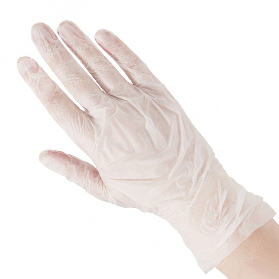 фото Перчатки Elegreen VINYLTEP TPE эластомер одноразовые прозрачные, L