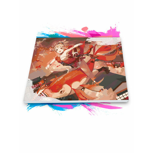 картина по номерам genshin impact ёимия – 23 цвета 30 х 40 см Картина по номерам на холсте Genshin Impact - Ёимия, 40 х 50 см