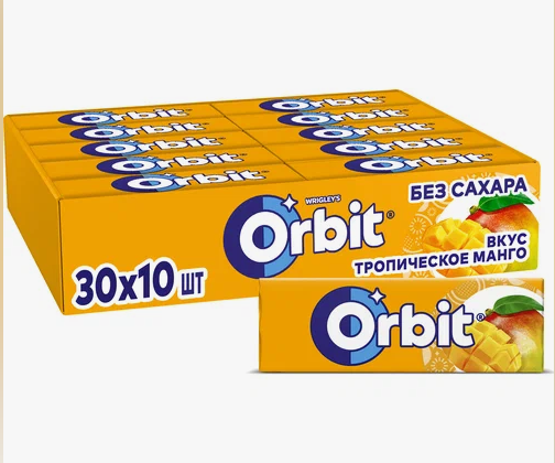 Жевательная резинка Orbit Тропическое Манго 13.6г - фото №16