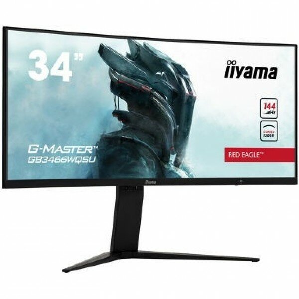 34" Монитор Iiyama G-Master GB3466WQSU-B1, 3440x1440, 144 Гц, *VA, черный