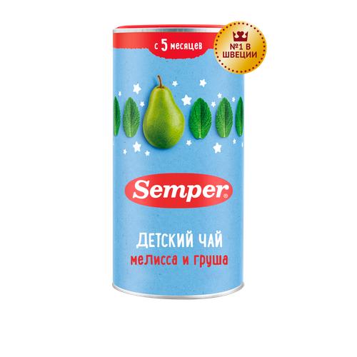 Semper - чай гранулированный мята лимонная и груша Добрый вечер, 5 мес, 200/3