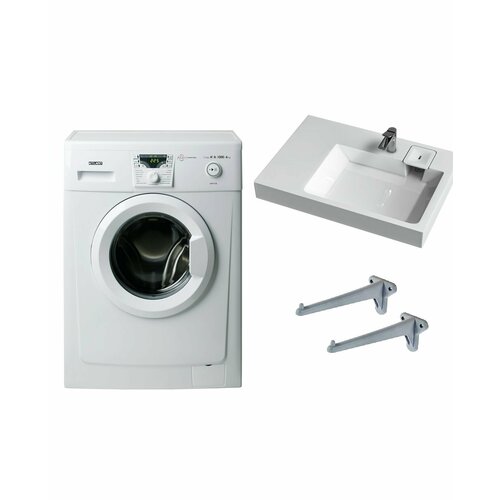 Стиральная машина Atlant 40М102 и раковина над стиральной машиной Афина 80 см 3565000₽