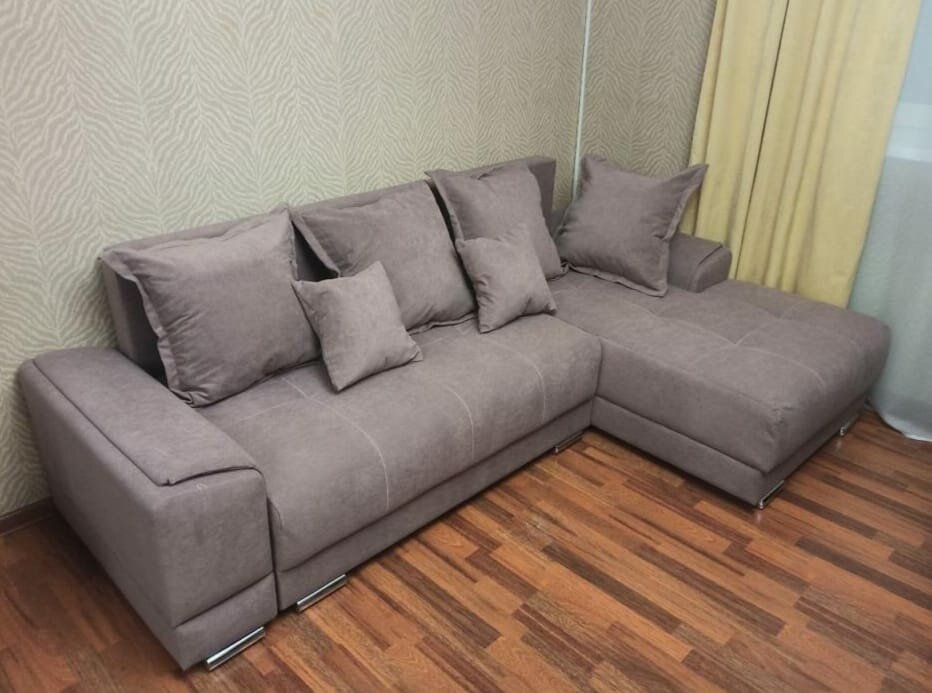 фото Угловой диван-кровать "Норд Мини", 240х152х85см, наполнитель ППУ, ящик для белья, RS-3