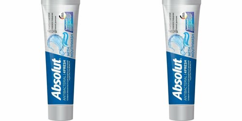 Absolut, Зубная паста 4fresh, антибактериальная, 110 мл, 2 штуки