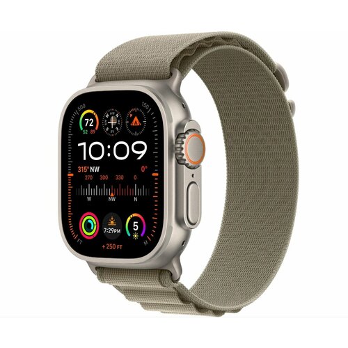 Умные часы Apple Watch Ultra 2 49 мм Titanium Case GPS + Cellular, Olive Alpine Loop