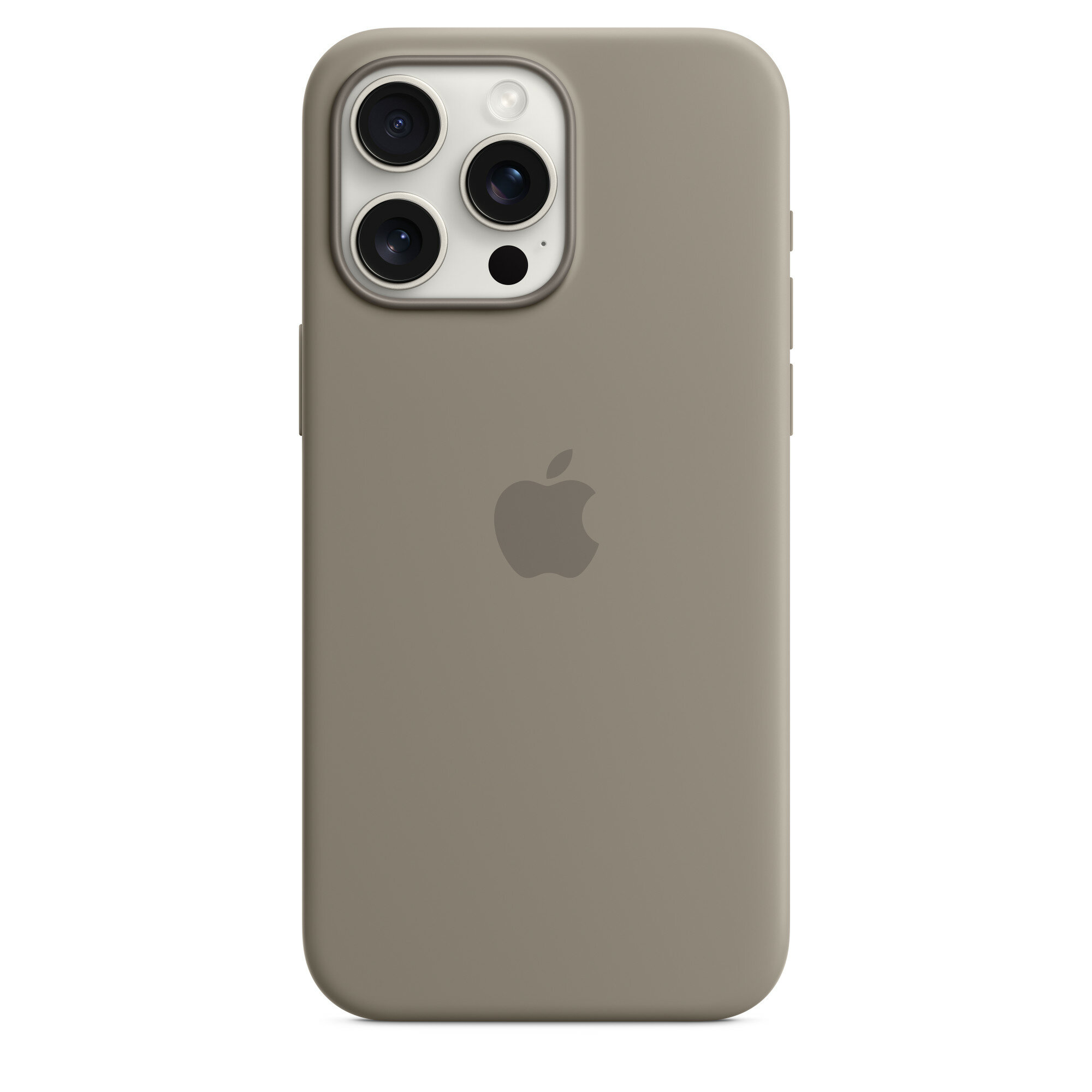 Чехол силиконовый MagSafe для айфона15 Pro Max Clay с анимацией NFC, Silicone case MagSafe для айфон 15 про Макс титановый